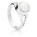 Perlový prsten Kuta - Bílá / Sterlingové stříbro (925) / 54
