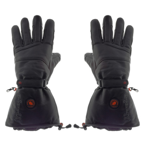 Kožené vyhřívané lyžařské a moto rukavice Glovii GS5 černá