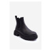 Kožené boty zateplené Chelsea Boots Big Star Black