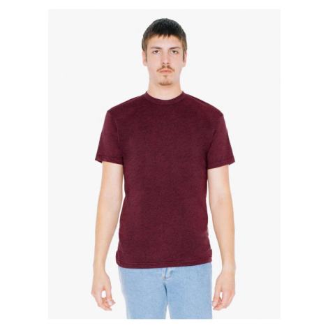 Unisex lehké tričko Poly American Apparel – brusinková žíhaná