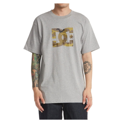 Dc shoes pánské triko Star Camo Fill Heather Grey | Šedá