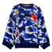 #VDR Camouflage Blue svetr