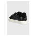 Kožené sneakers boty Calvin Klein CUPSOLE LACE UP HE LTH černá barva, HW0HW02051