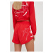 Tréninkové šortky LaBellaMafia Gravity dámské, červená barva, s potiskem, high waist