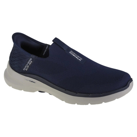 TMAVĚ MODRÉ PÁNSKÉ TENISKY SKECHERS GO WALK 6 - EASY ON Tmavě modrá