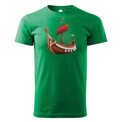 Dětské tričko s potiskem Vikingské lodě  - tričko pro malé dobrodruhy BezvaTriko