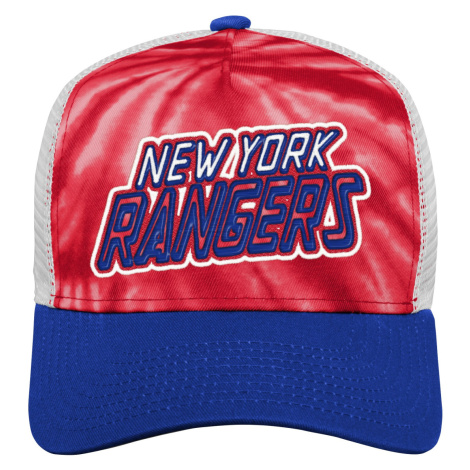 New York Rangers dětská čepice baseballová kšiltovka Santa Cruz Tie Dye Trucker Outerstuff