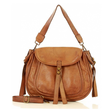 Klasická sedlová taška z přírodní kůže taška saddle bag na rameno