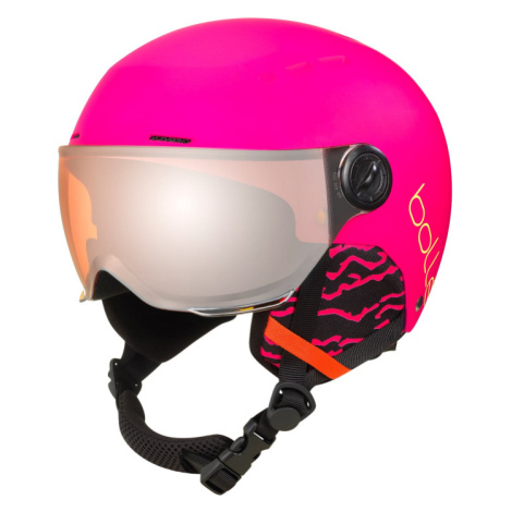 BOLLE-QUIZ VISOR - MATTE HOT PINK WITH ORANGE GUN VISOR CAT 2 Růžová 23/24