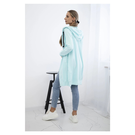 Kesi Mikina Zelda s kapucí dlouhá - výprodej Barva: Tyrkysová