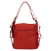 Dámská kožená batůžko-kabelka Trend Ariana - červená