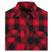 Build Your Brand Pánská košili 4002 Red-Black