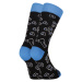 Veselé ponožky Styx vysoké doodle (H1256)