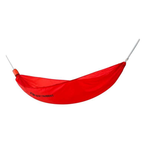 Houpací síť pro jednu osobu Sea To Summit Hammock Set Pro Single 300 x 150 cm červená barva, AHA