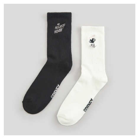 Sinsay - Sada 2 párů ponožek Mickey Mouse - Vícebarevná