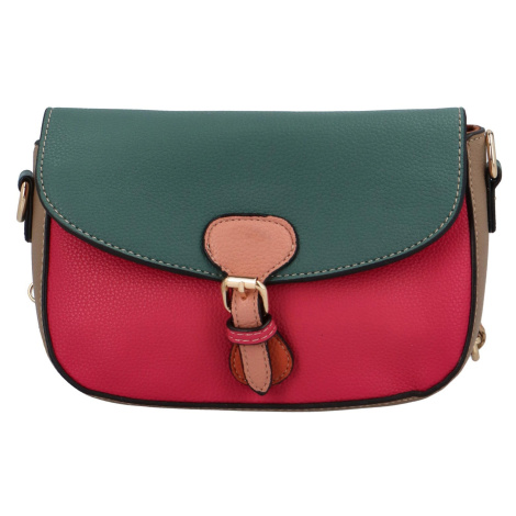 Trendy malá dámská koženková crossbody Susana, modrá MaxFly