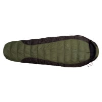 Péřový spacák Warmpeace Viking 600 195 cm Zip: Levý / Barva: zelená/černá