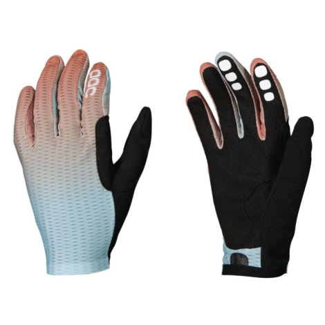 POC Cyklistické rukavice dlouhoprsté - SAVANT MTB - červená/světle modrá/černá