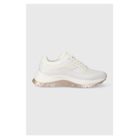 Sneakers boty Calvin Klein 2 PIECE SOLE RUNNER LACE UP bílá barva, HW0HW01640