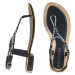 Bonprix BODYFLIRT kožené žabkové sandály Barva: Černá