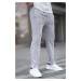 Madmext Men's Dyed Gray Light Leg Sweatpants 6515
