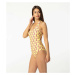 Open Back Swimsuit Yellow model 18094254 - Aloha From Deer