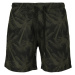 Pánské koupací šortky Urban Classics Pattern Swim Shorts - palm/olive