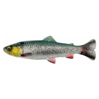 Savage gear gumová nástraha 4d linethru pulsetail trout slow sink green silver - 16 cm 51 g