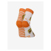 Oranžovo-bílé dětské veselé ponožky Dedoles Vtipné avokádo