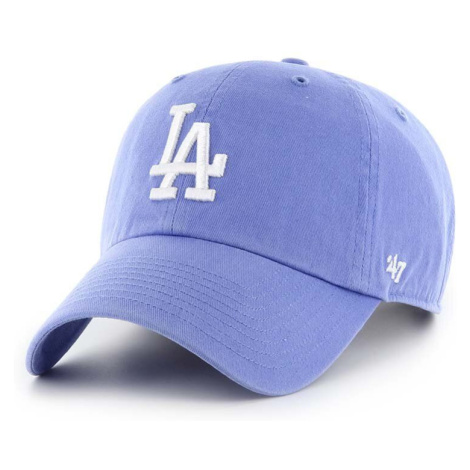 Bavlněná baseballová čepice 47brand MLB Los Angeles Dodgers s aplikací 47 Brand