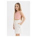 DEFACTO Girl Sweatshirt Fabric Shorts