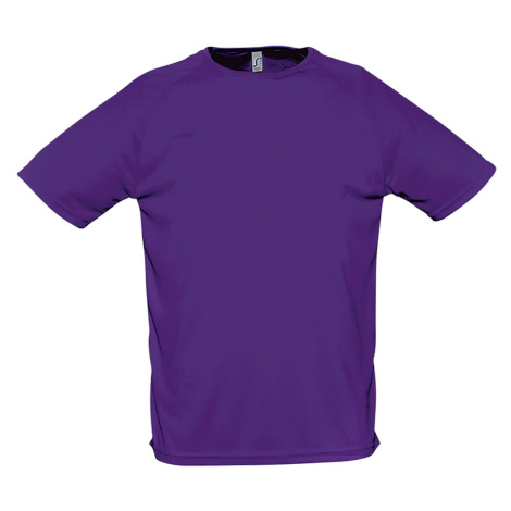SOĽS Sporty Pánské triko s krátkým rukávem SL11939 Dark purple SOL'S