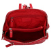 Dámský kožený batoh Lagen Curen - červená