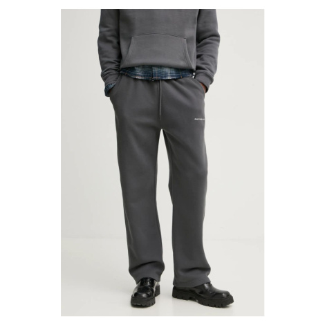 Tepláky Abercrombie & Fitch šedá barva, hladké, KI134-4112