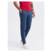 Men's jogger sweatpants - navy blue V4 OM-PABS-0173