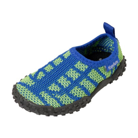 Pletené boty na aqua modré a zelené Playshoes
