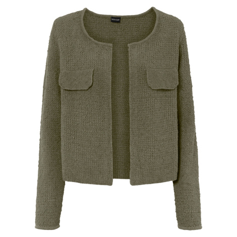 Bonprix BODYFLIRT krátký pletený kabátek Barva: Zelená, Mezinárodní