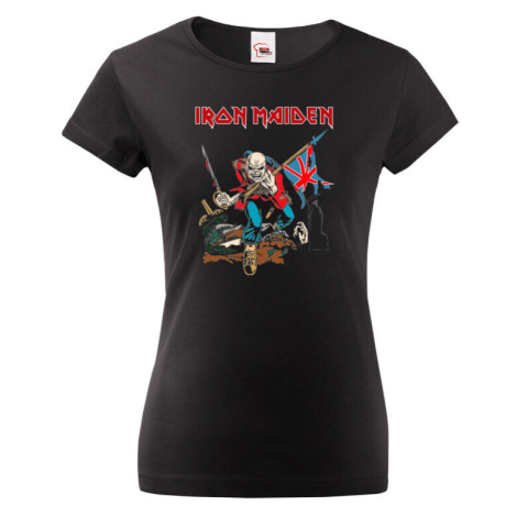 Dámské tričko s potiskem Iron Maiden  - parádní tričko s potiskem metalové skupiny Iron Maiden BezvaTriko
