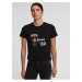 Černé dámské tričko Karl Lagerfeld