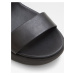 Černé dámské kožené sandály na platformě ALDO Silyia
