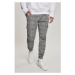 AOP Glencheck Cargo Jog Pants - white/black