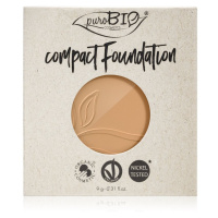 puroBIO Cosmetics Compact Foundation kompaktní pudrový make-up náhradní náplň SPF 10 odstín 03 9