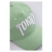 Bavlněná baseballová čepice Coccodrillo zelená barva, s aplikací