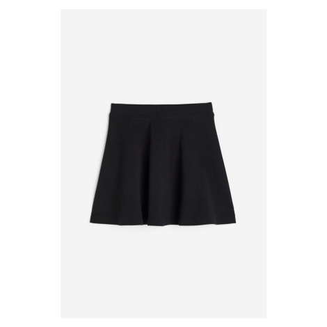 H & M - Žerzejová školní sukně - černá H&M