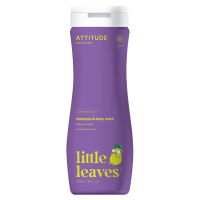 Attitude Dětské tělové mýdlo a šampon 2v1 Little leaves s vůní vanilky a hrušky 473 ml