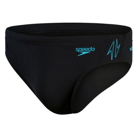 Pánské plavky speedo hyper boom splice brief black/bolt s - uk32