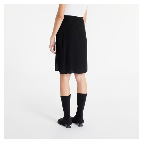 Sukně Calvin Klein Jeans Tie Detail Midi Skirt Black
