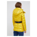 Péřová bunda Calvin Klein dámská, žlutá barva, zimní