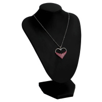Něžný dámský náhrdelník s chirurgické oceli Love Red 2