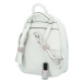 Dámský koženkový batoh s přední kapsou Iris, bílý